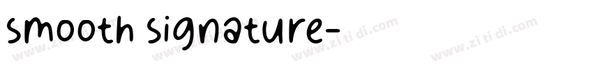 smooth signature字体转换